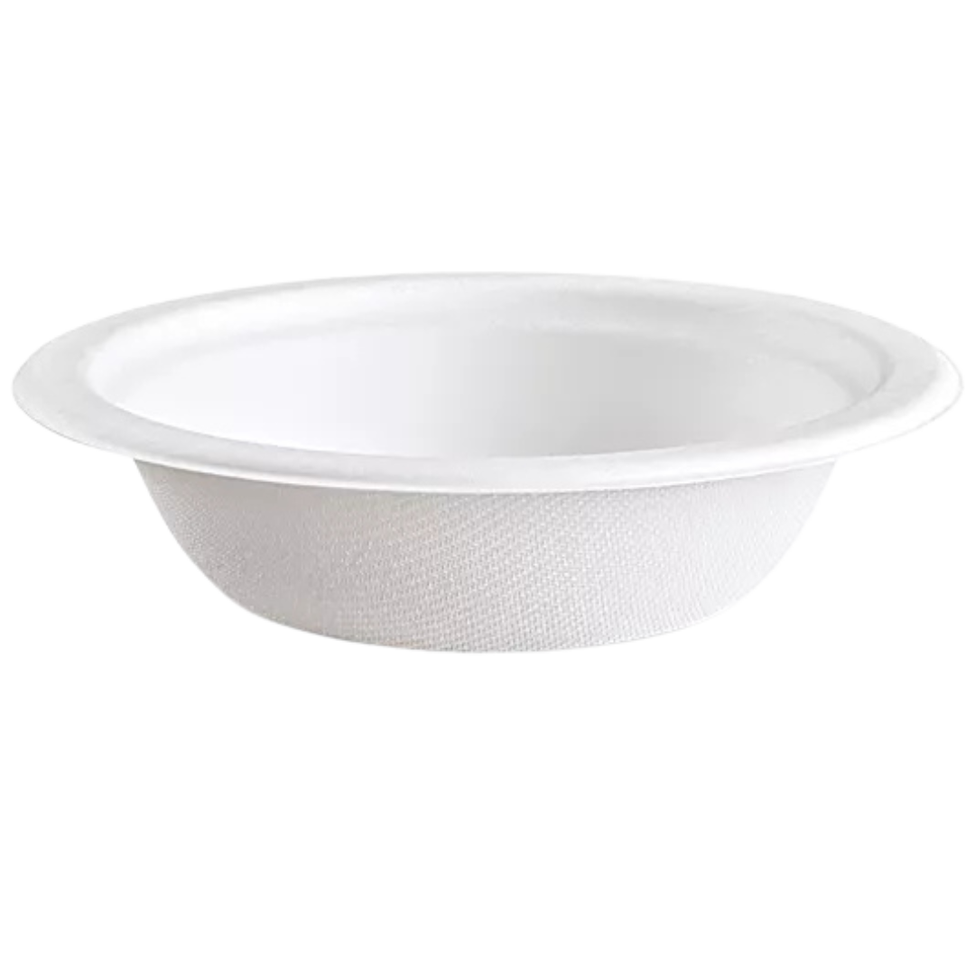 12 oz White Sugarcane Bowl