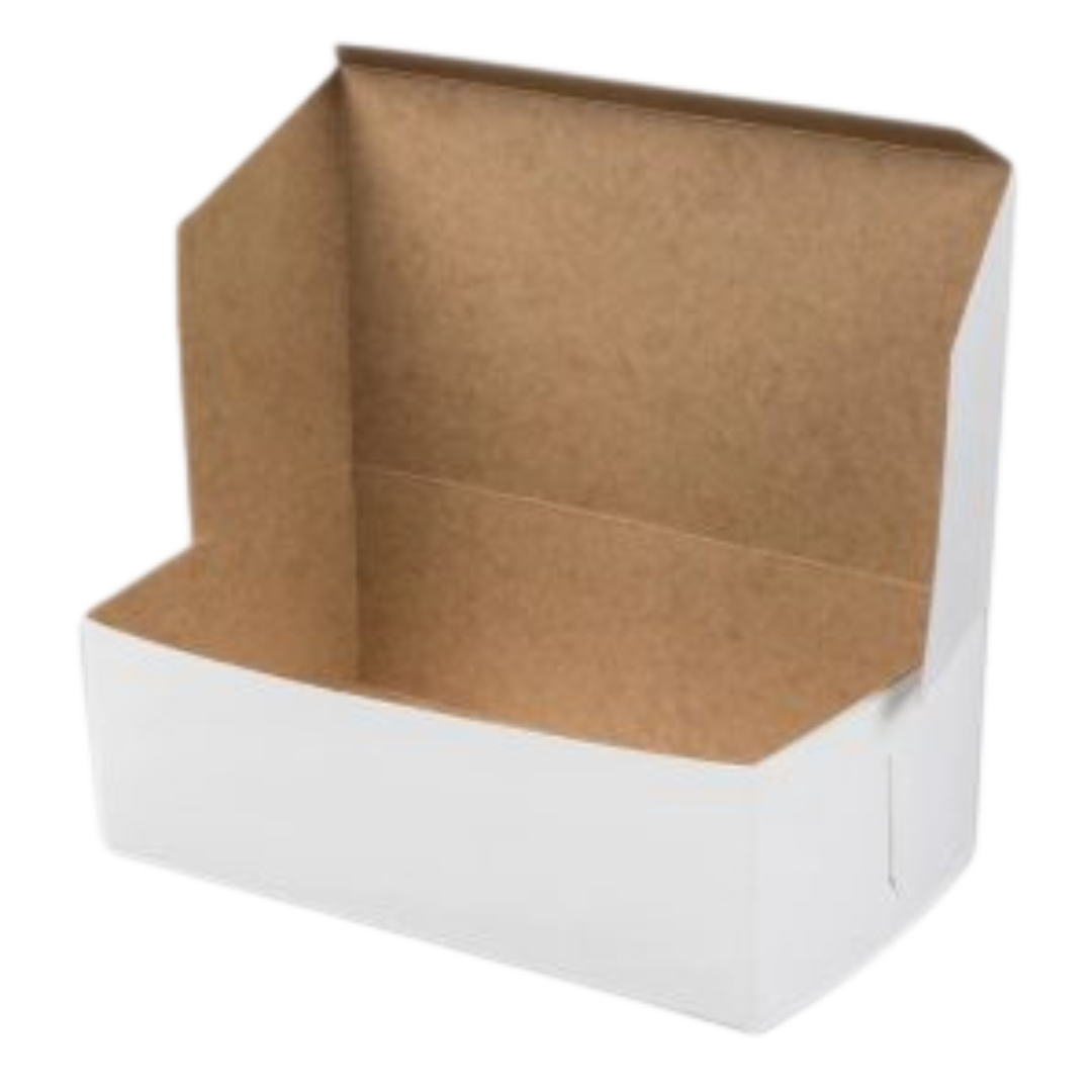 0.5 lb White Cake Box