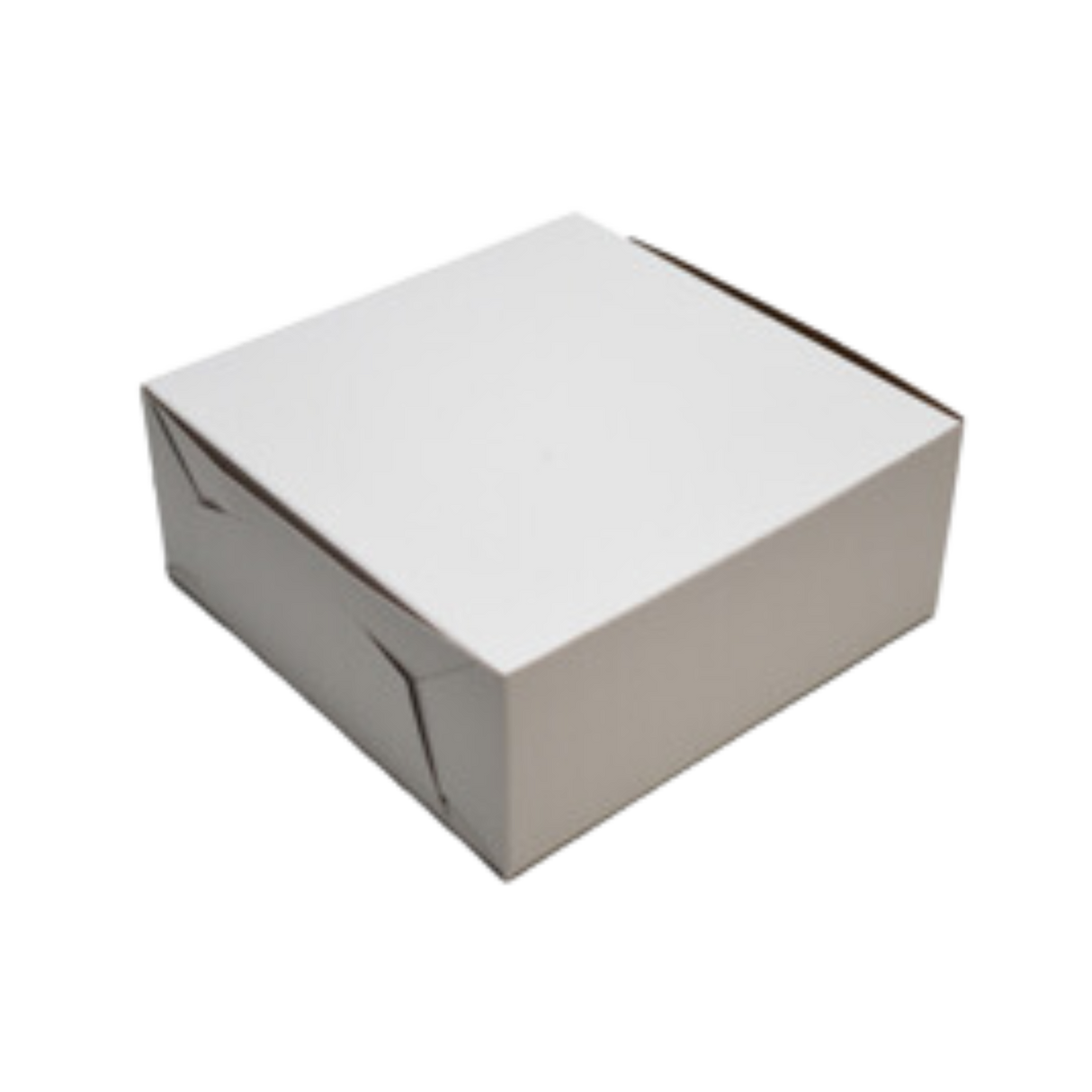 6" x 6" x 2.5" White Cake Box