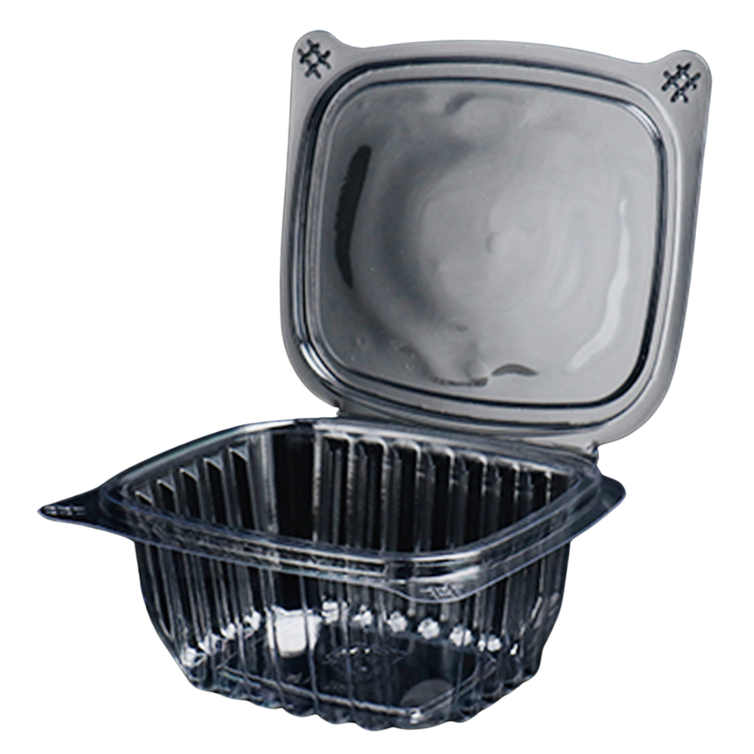Clear 16 oz Hinged Deli Container