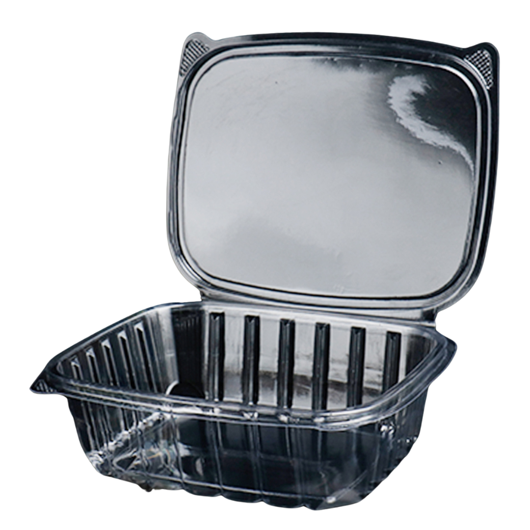 Clear 48 oz Hinged Deli Container