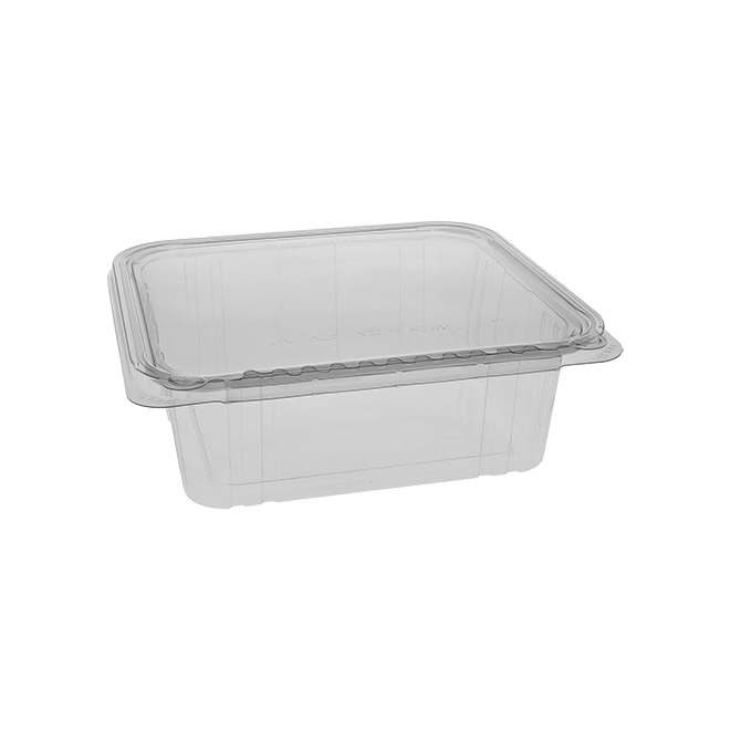 64 oz Tamper evident Hinged Deli Container