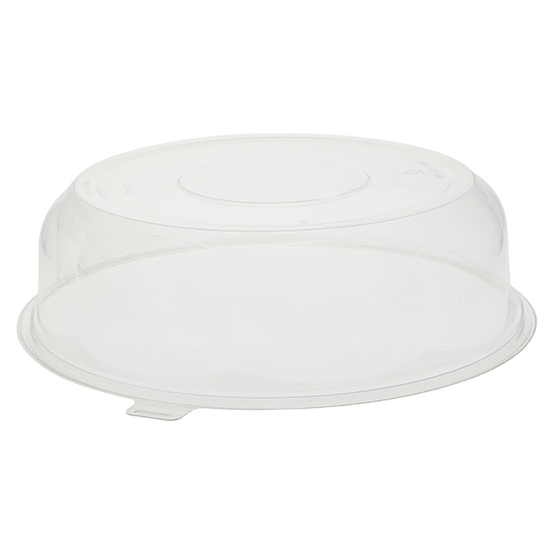 Clear Plastic Rose Dome Lid for 12" PET Catering Tray