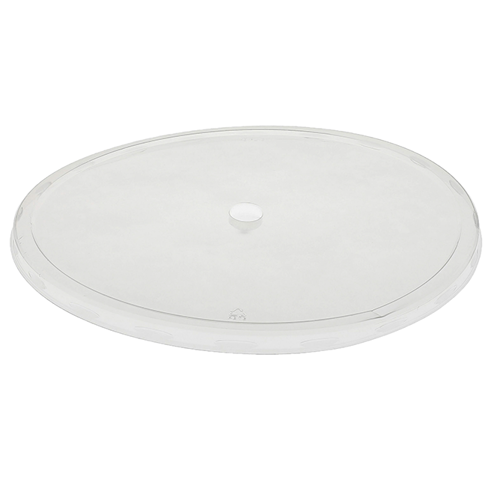 10in Flat Lid with Center Snap - 200 pcs