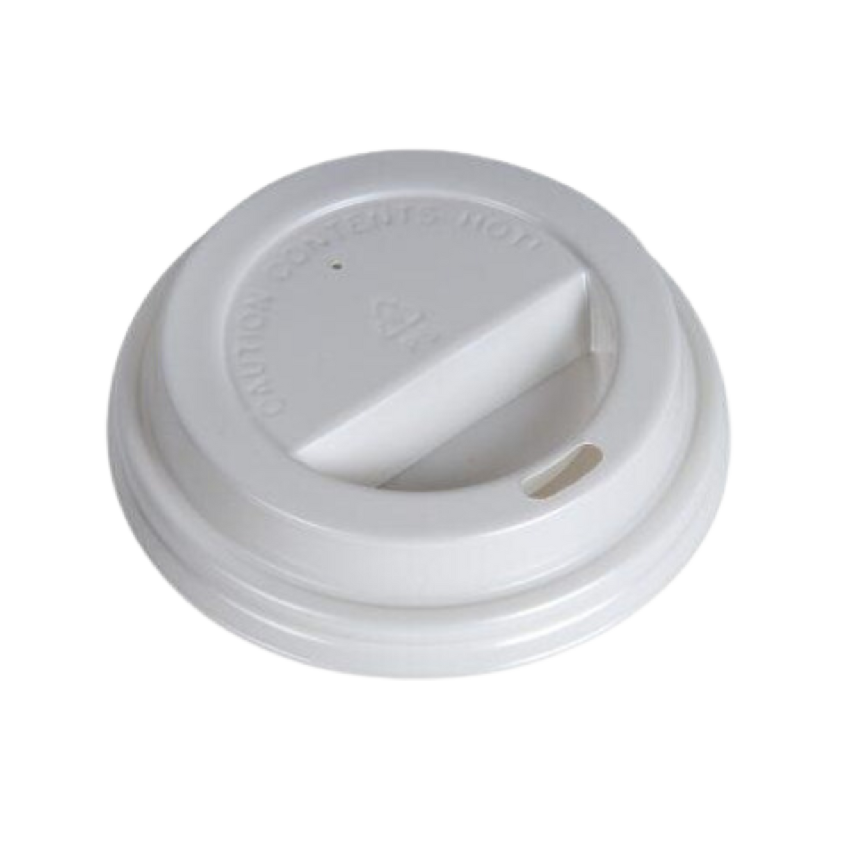 Plastic White Flat lids for 10-24 oz Paper Hot Cups