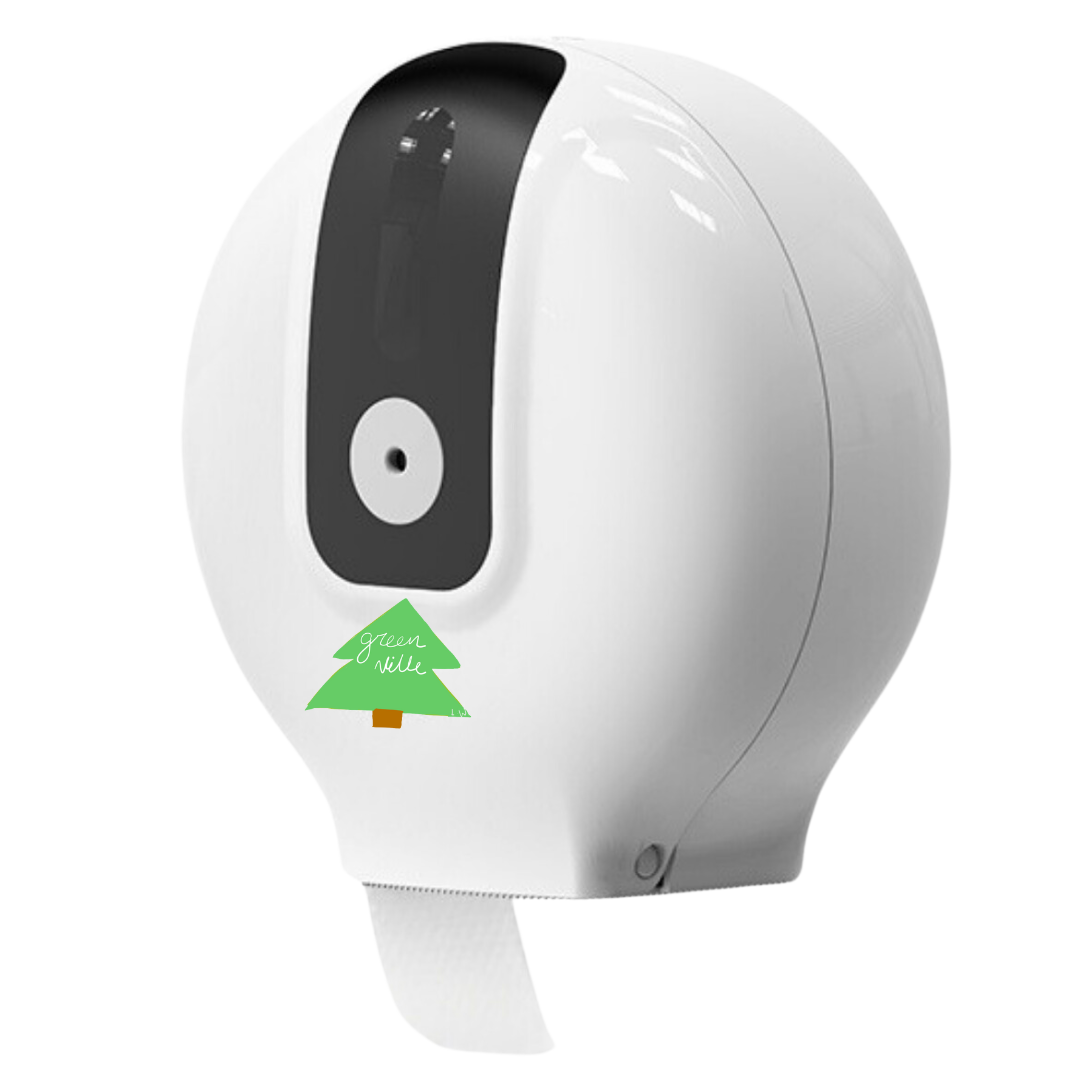 White Plastic Dispenser for Single JRT and mini JRT that fits rolls up to 1000'