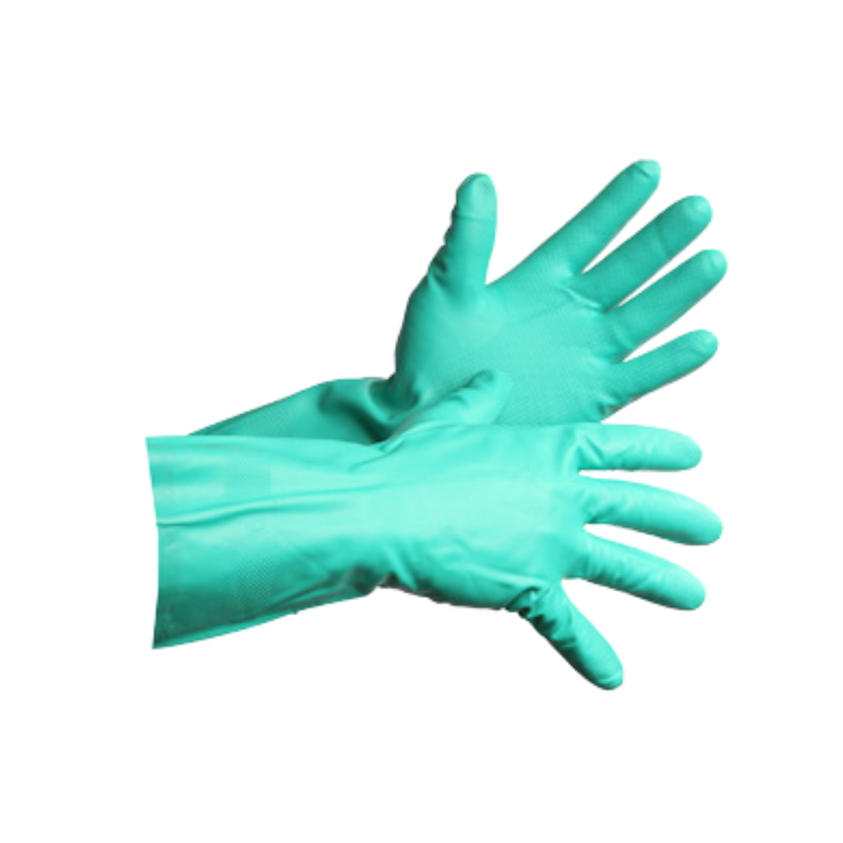 13" Large Green Nitrile Gloves