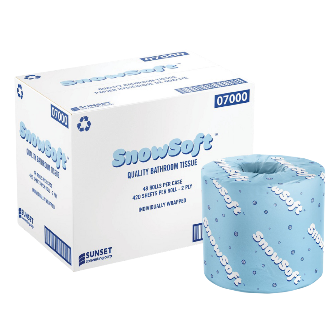 420 sheets, 2 ply Standard Toilet Paper - 48 Rolls