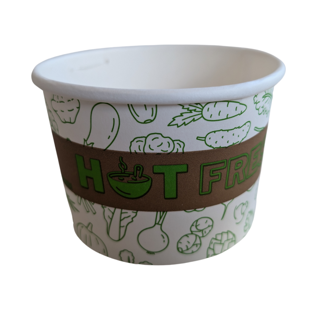 12 oz Printed Paper Soup Cups