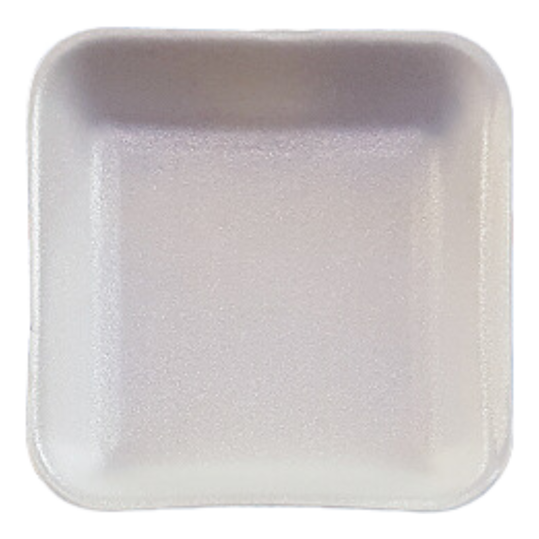 14 White Foam Trays