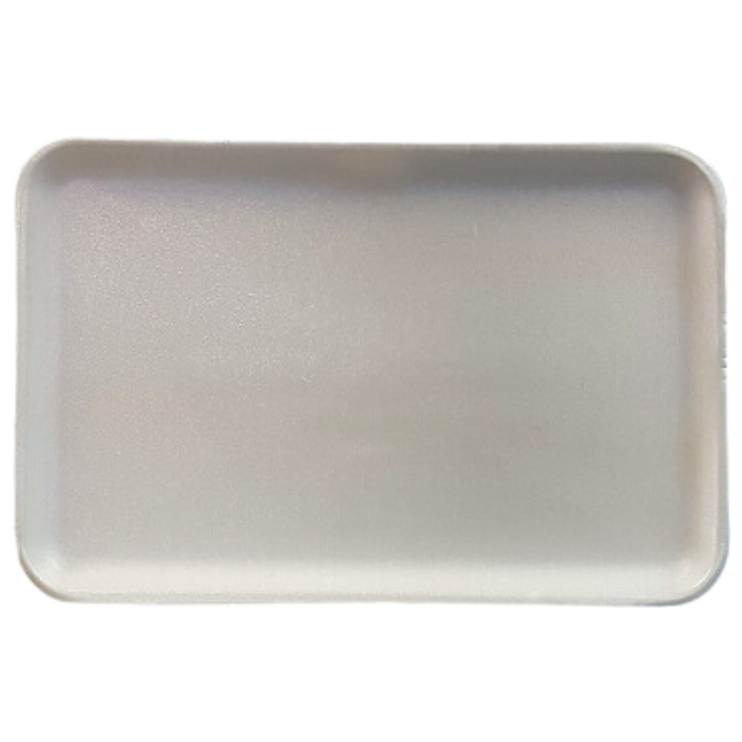 16S White Foam Trays