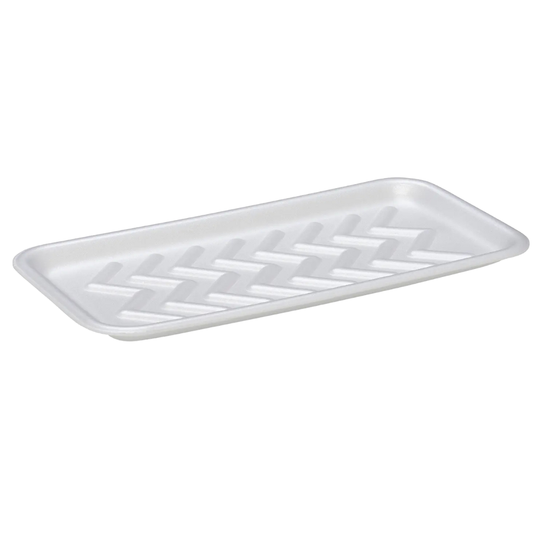25S White Foam Trays