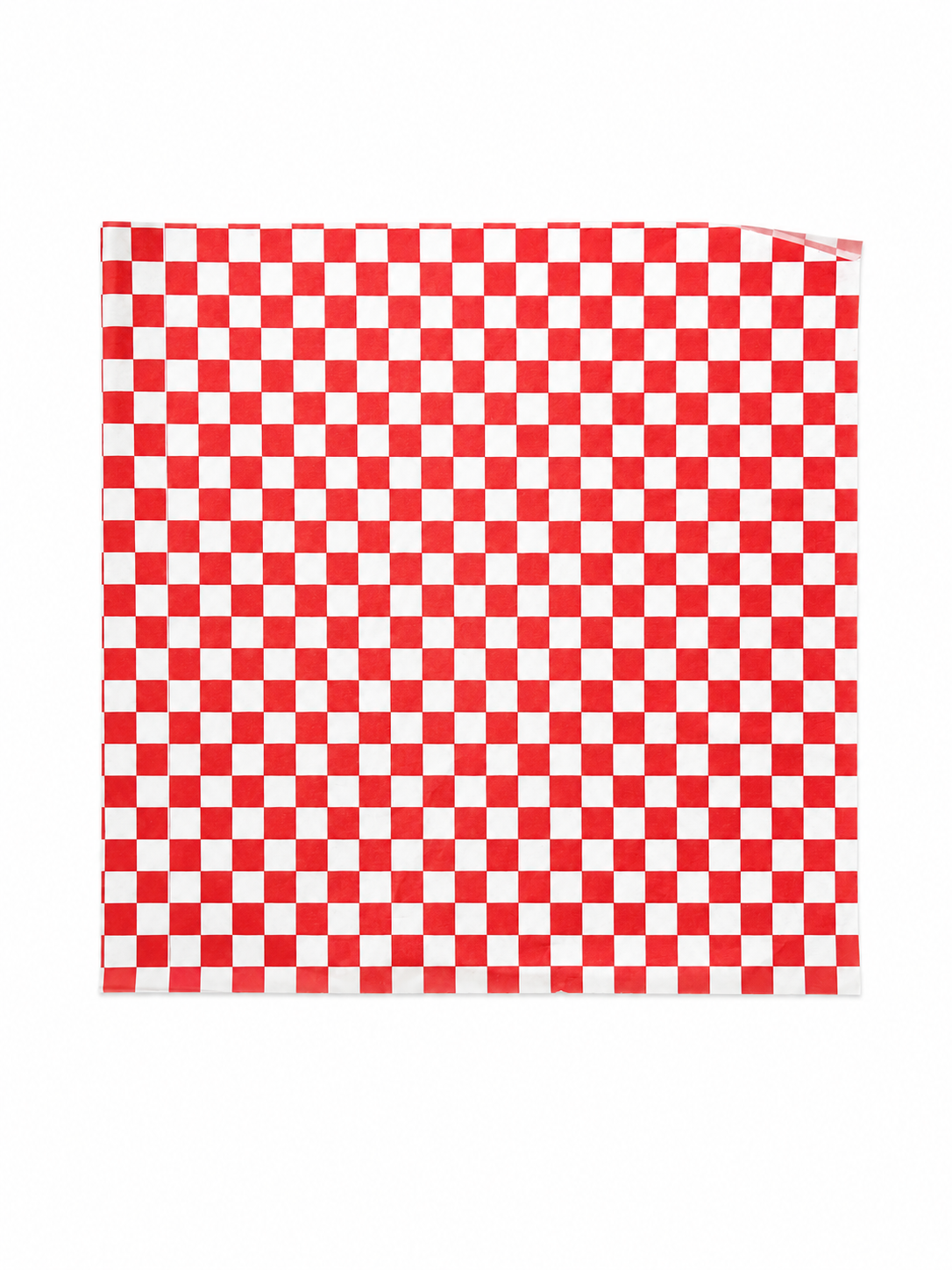12" x 12" Red Checkered Wax Paper