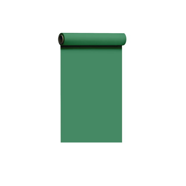 Kelly Green Plastic Banquet Roll