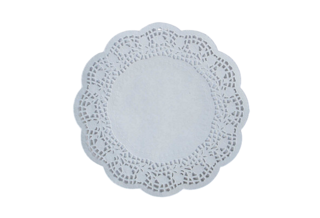 5.5" White Paper Doilies - 250 x 8 Bags/Box