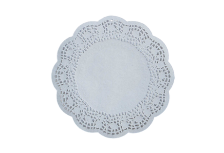 12" White Paper Doilies - 250 x 8 Bags/Box