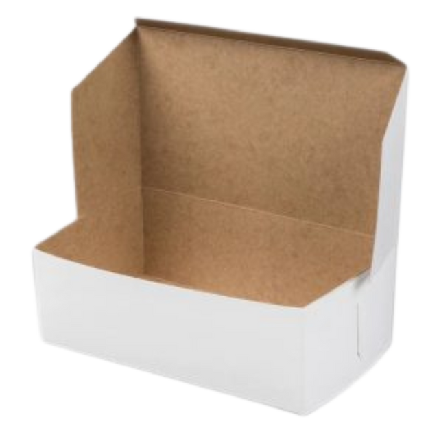 0.5 lb White Cake Box