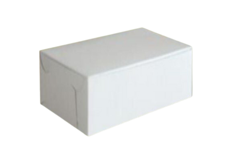 6.5" x 4.5" x 3.5" White Cake Box