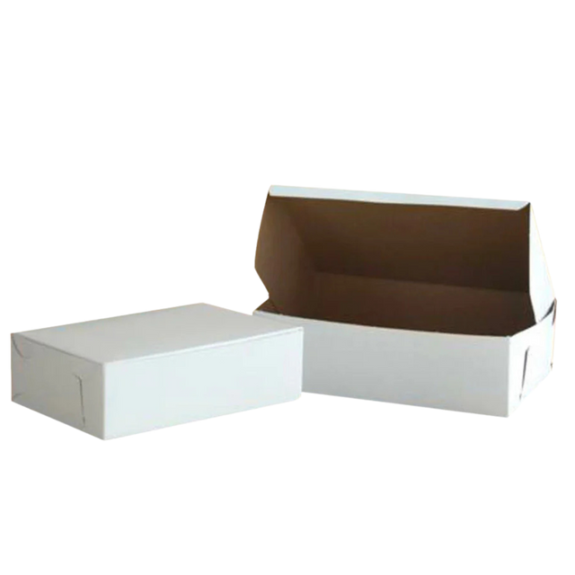 8" x 5.5" x 2.5" White Cake Box