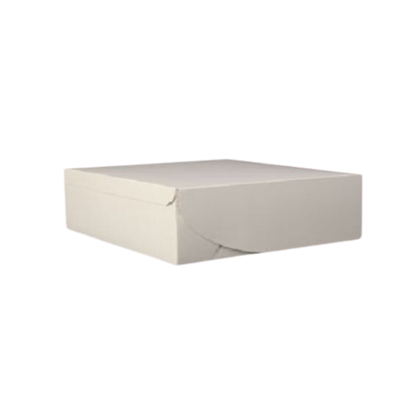 5.5" x 5.5" x 2.5" White Cake Box