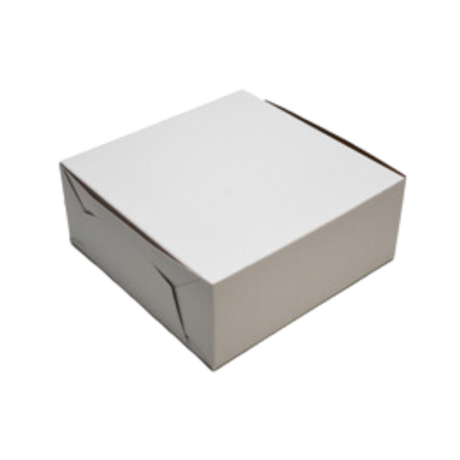 6" x 6" x 2.5" White Cake Box