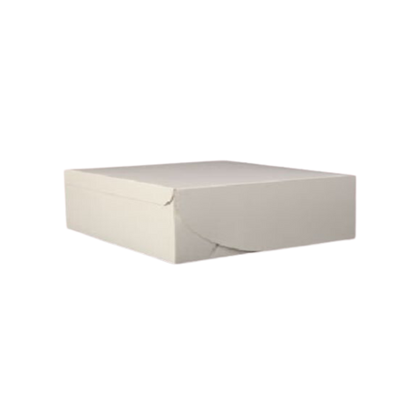 6" x 6" x 2.5" White Cake Box