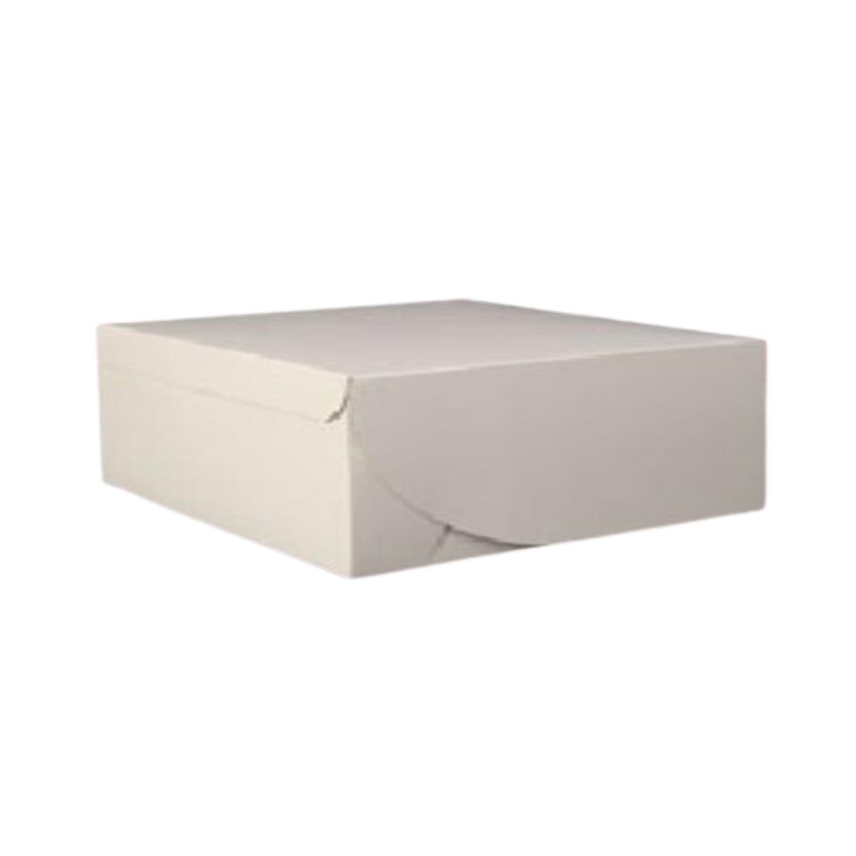 6.5" x 6.5" x 3.5" White Cake Box