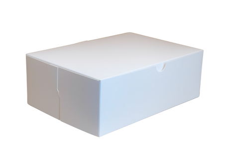 9" x 6" x 2.5" White Cake Box