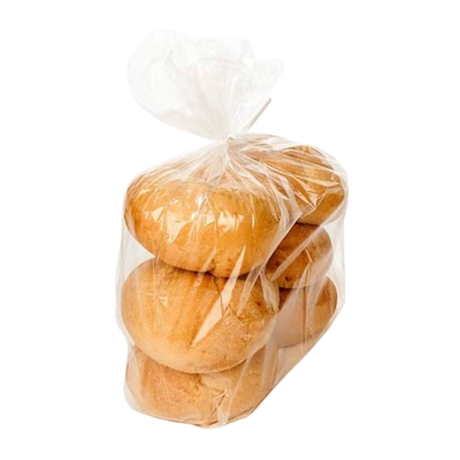 11 lb Clear Side Gusseted Poly Bag