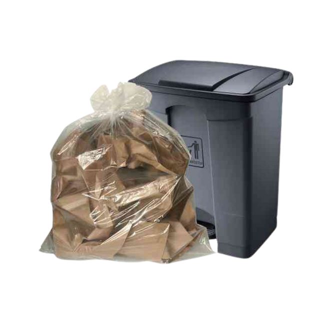 35" x 47" Regular Clear Garbage Bags