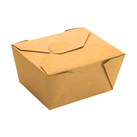 49 oz Kraft Top Folded Take-Out Paper Container - #2