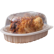 White Medium MFPP Chicken Roaster with Clear Lid