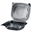 Clear 8 oz Hinged Deli Container