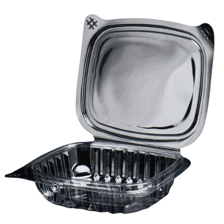 Clear 8 oz Hinged Deli Container