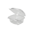 Clear 12 oz Hinged Deli Container with High Dome Lid