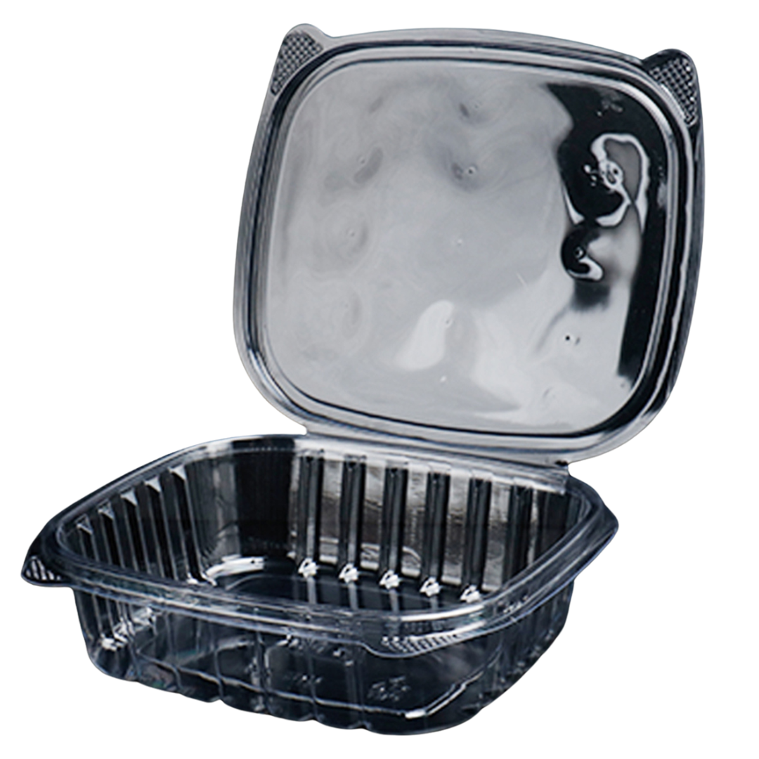 Clear 24 oz Hinged Deli Container
