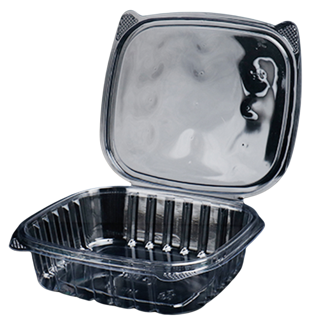 Clear 24 oz Hinged Deli Container