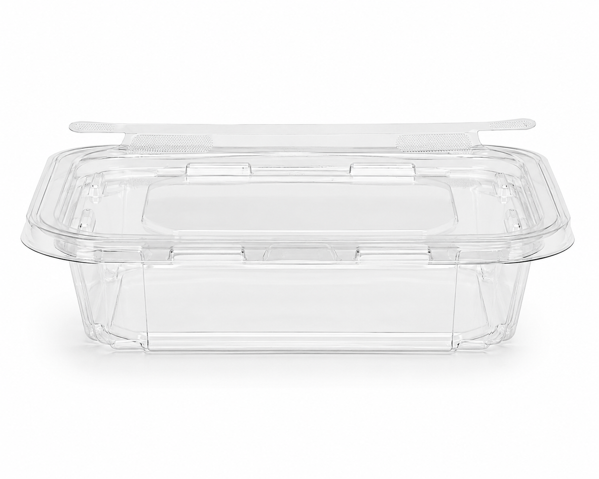 24 oz Tamper evident Hinged Deli Container