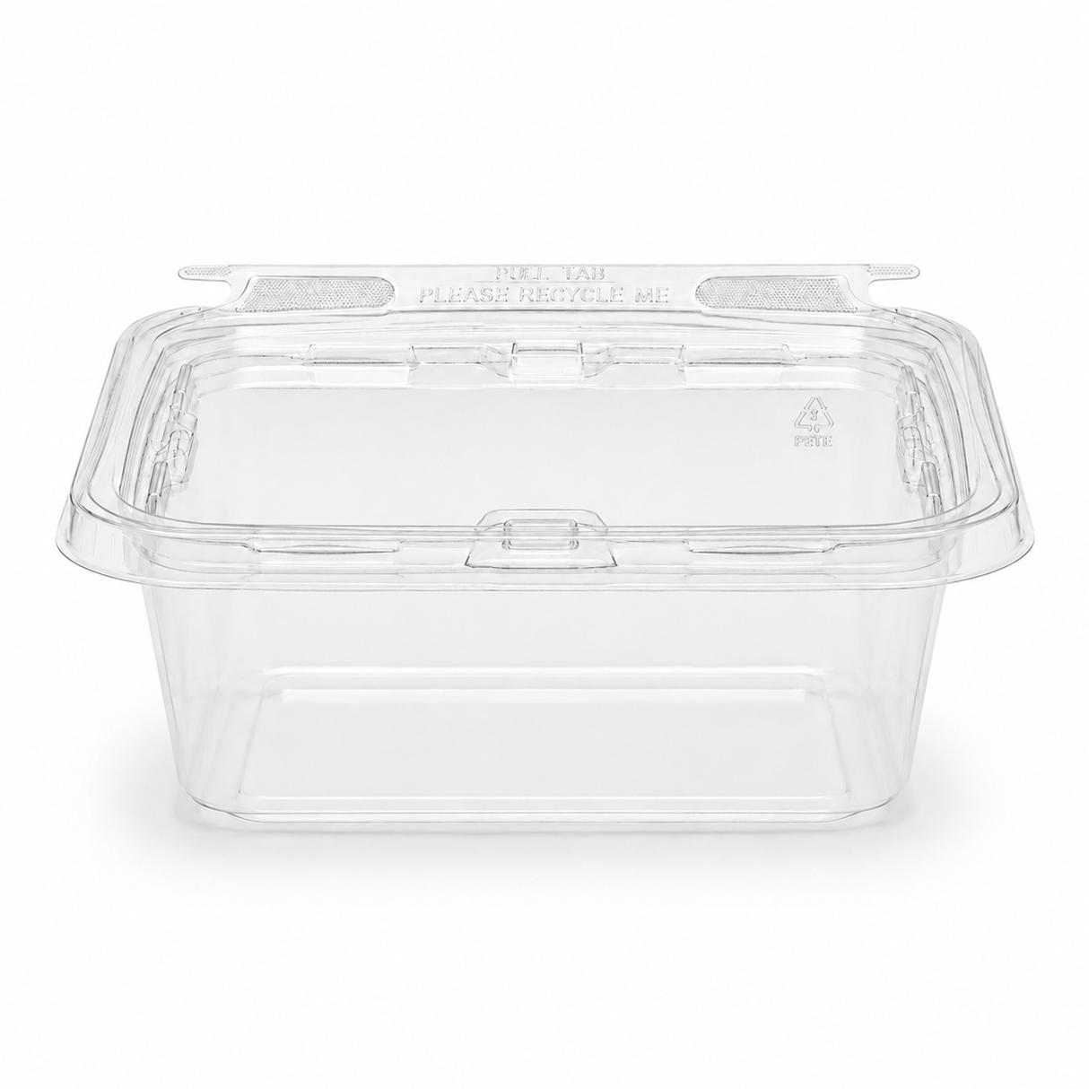 64 oz Tamper evident Hinged Deli Container
