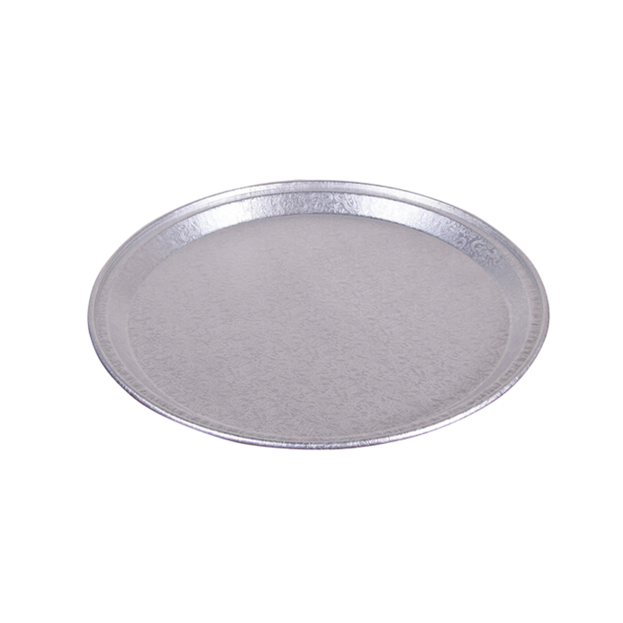 12" Round Embossed Foil Catering Tray
