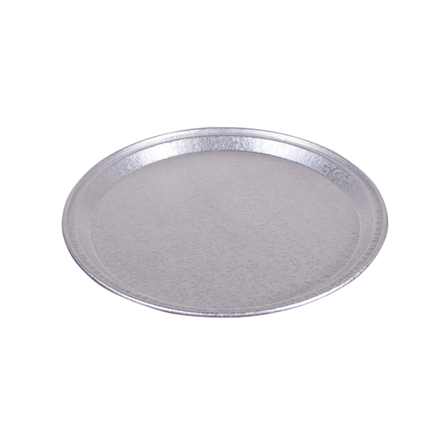 12" Round Embossed Foil Catering Tray