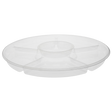 16" Clear 5-Comp. Lazy Susan Catering Tray