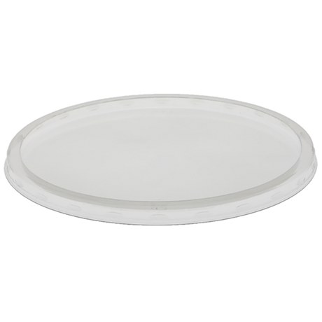 Clear Heavy Flat Lid for 7" PET Round Deli Tub