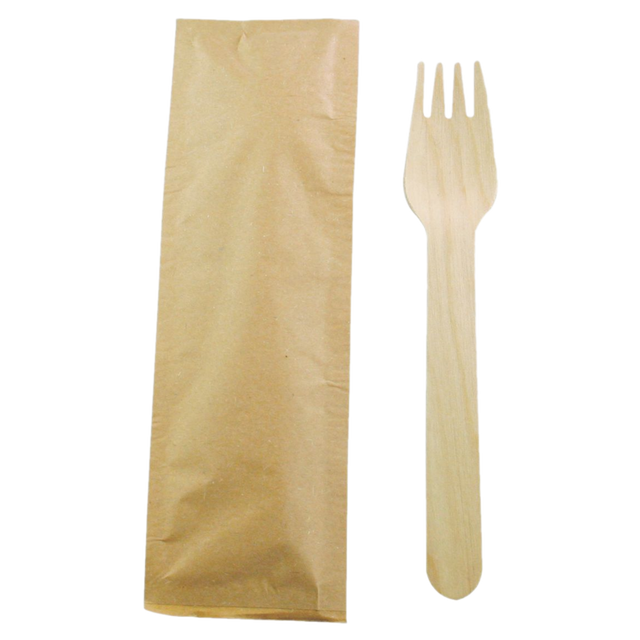 6.25" Individually Wrapped Birch Wood Forks