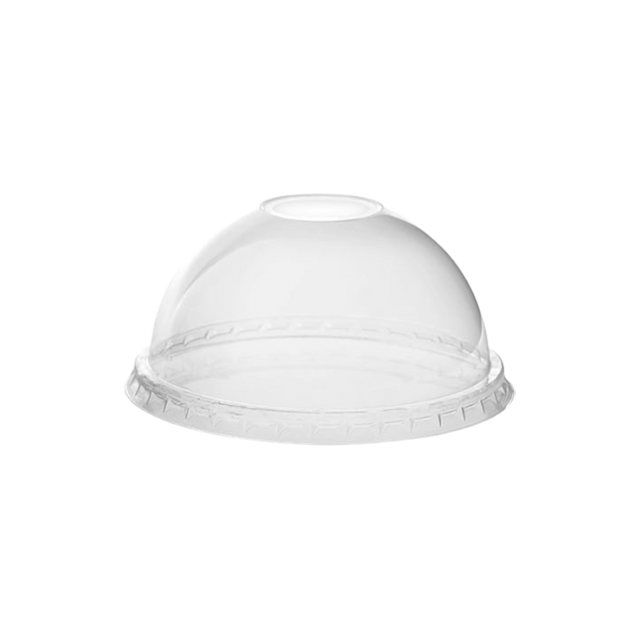 92mm Straw Slotted PET Dome Lids