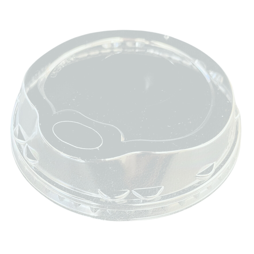 98 mm Strawless PET Dome Lids with Sippy Fit