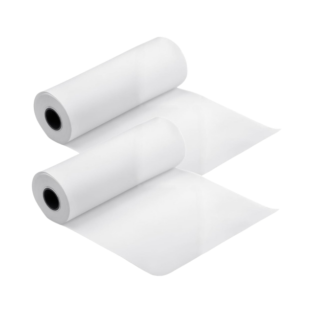 12" x 7.5" White Paper Roll