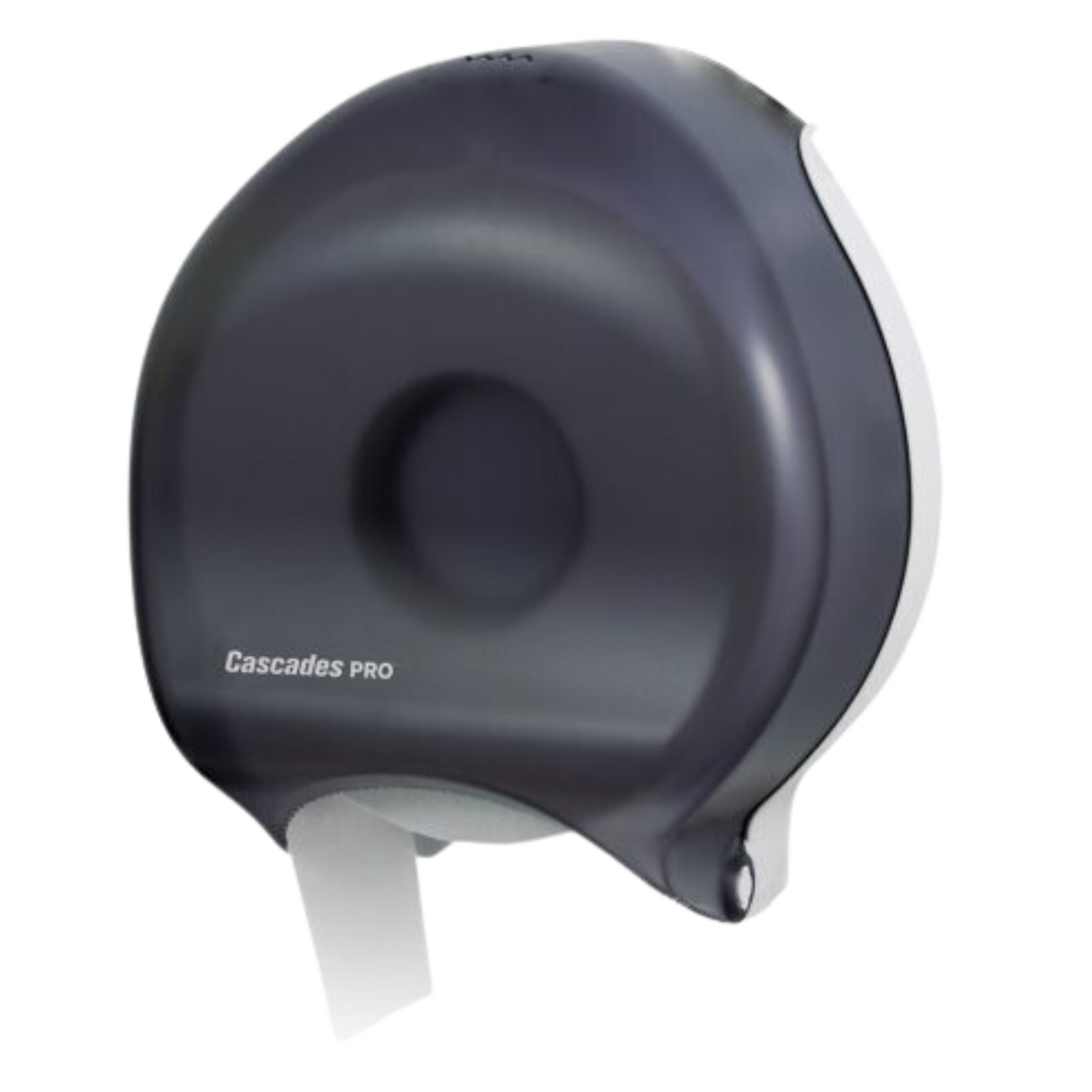 Black Plastic Single Roll JRT Bathroom Tissue Dispenser