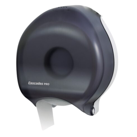 Black Plastic Single Roll JRT Bathroom Tissue Dispenser