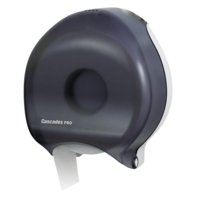 Black Plastic Single Roll JRT Bathroom Tissue Dispenser